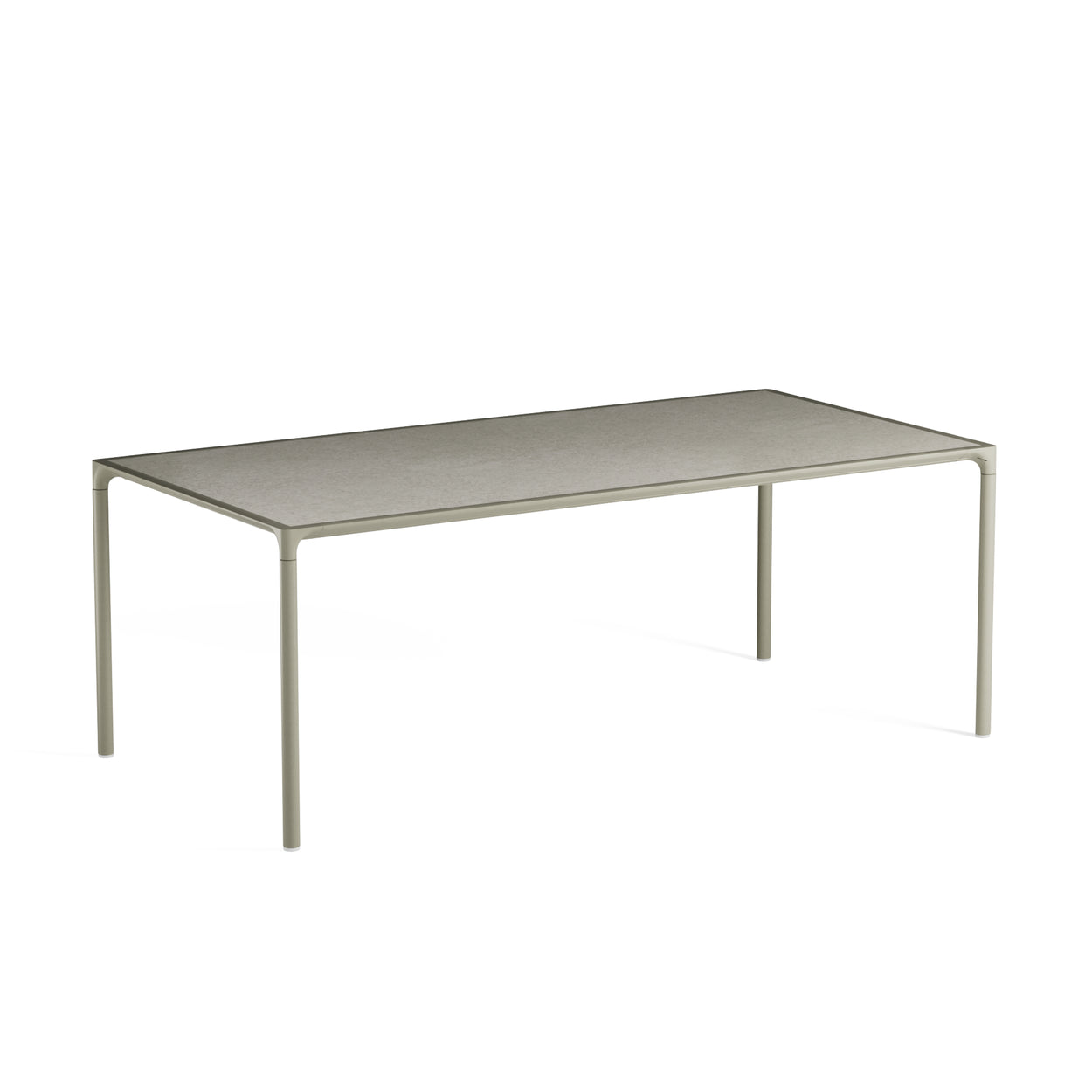 Terramare table - Stoneware top - Aluminium