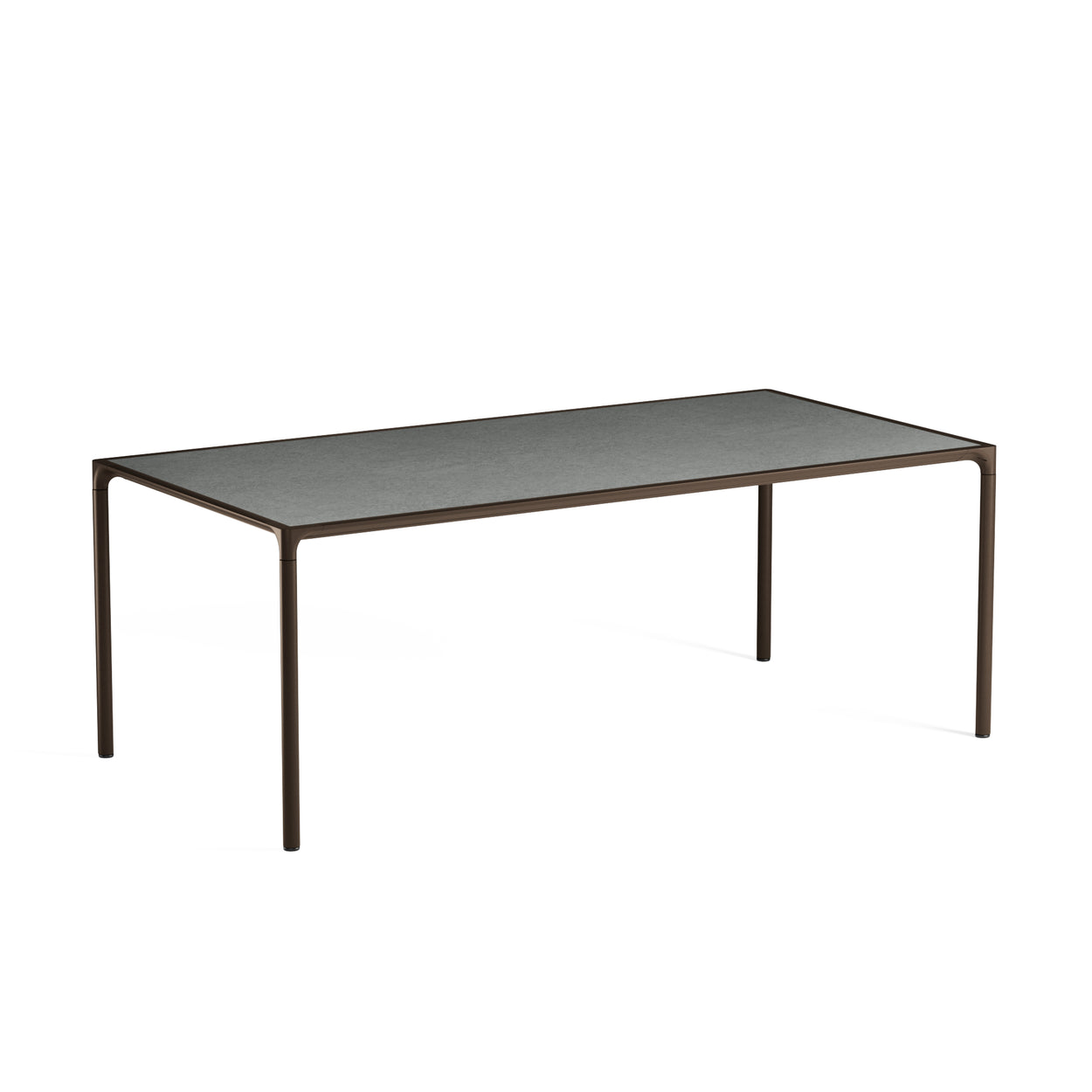 Terramare table - Stoneware top - Aluminium