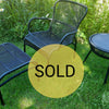 Set Loop lounge Chair / Loop footrest / Loop side table Black