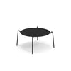 Set Round loungestoelen x2 + Rio R50 Ø80 cm Coffee Table