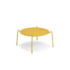 Set Rio R50 Lounge stoelen / 2 stuks + Rio R50 Coffee tafel Ø 80cm - Curry yellow