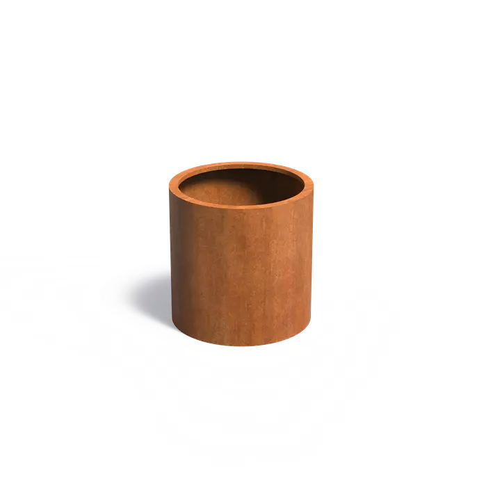 Buitenpot Circum zonder bodem - Cortenstaal