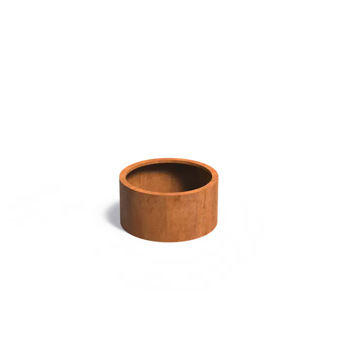 Buitenpot Circum zonder bodem - Cortenstaal