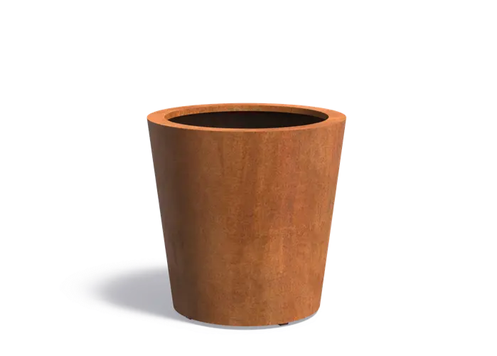 Buitenpot Conic Standaard - Cortenstaal