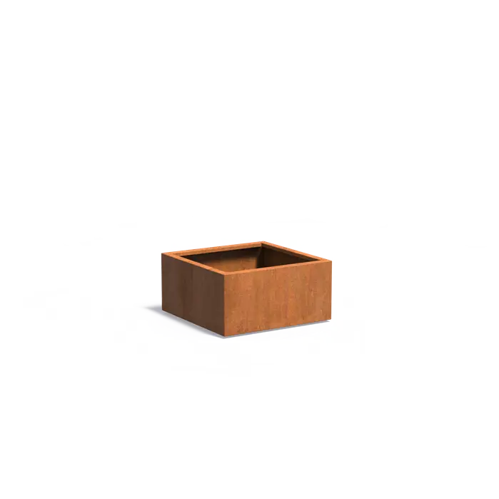 Buitenpotten Carrez standaard - Cortenstaal - vierkant