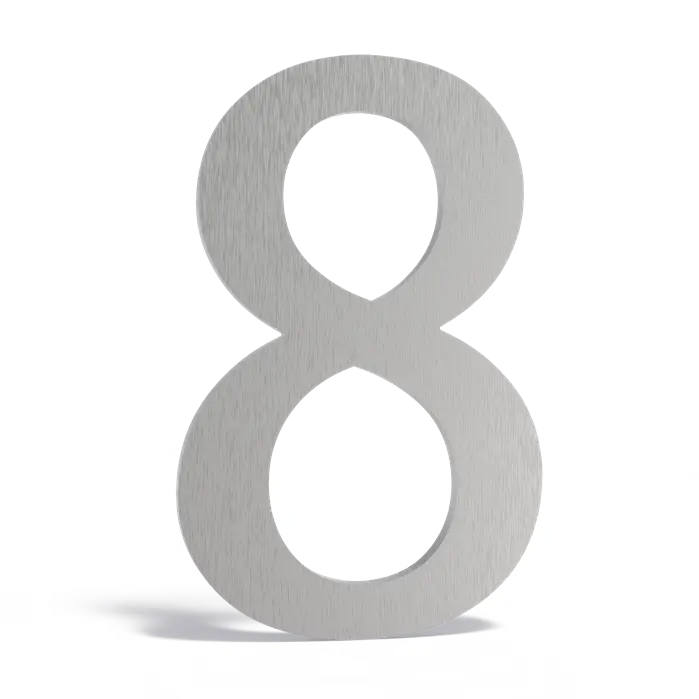 Huisnummers en letters brievenbussen - RVS