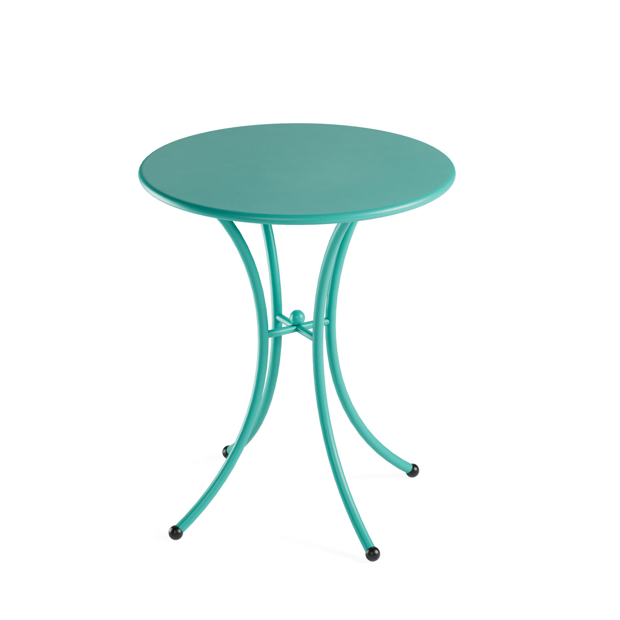 Set Pigalle ronde tafel Ø60 en Pigalle Chair x4 - Ocean Green