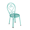 Set Pigalle ronde tafel Ø60 en Pigalle Chair x4 - Ocean Green