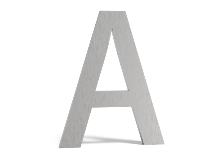 Huisnummers en letters brievenbussen - RVS