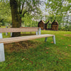 Fizz bench 240cm + rugleuning - Gegalvaniseerd