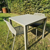 Set Nova tafel 80x80 + Darwin chair x2 - Grey green