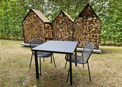 Set Star tafel 90x90 + Ronda X chair x2 - Black