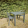 Set Nova tafel 80x80 + Thor chair x2 - Antique iron
