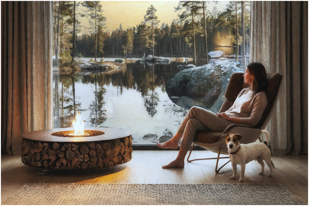 Zero_T Design Salontafel IN- en OUTDOOR - met bio-ethanolbrander