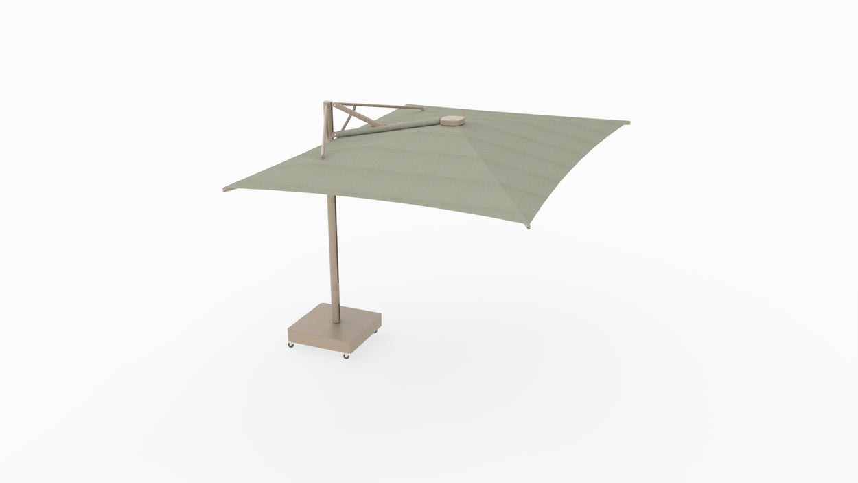 Aurelis - by Monica Armani - zwevende parasol RECTANGLE 4,25x3 m - STRAIGHT 90°