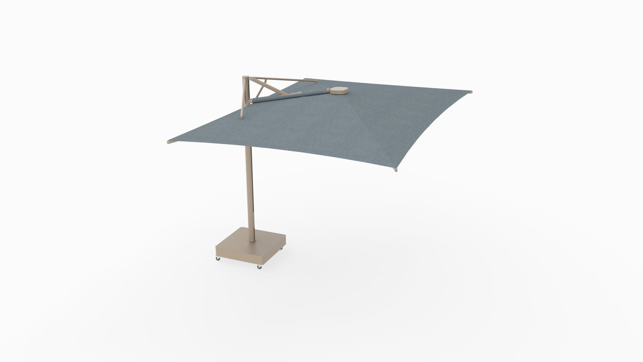 Aurelis - by Monica Armani - zwevende parasol RECTANGLE 4,25x3 m - STRAIGHT 90°