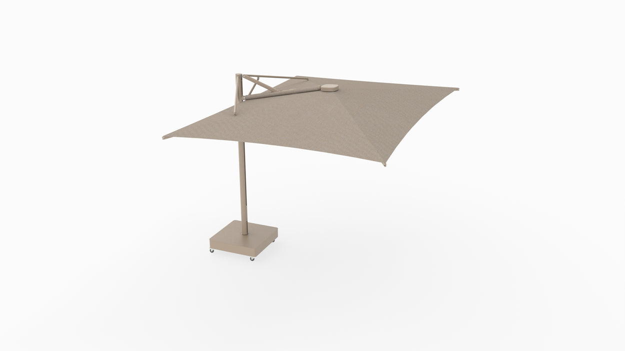Aurelis - by Monica Armani - zwevende parasol RECTANGLE 4,25x3 m - STRAIGHT 90°