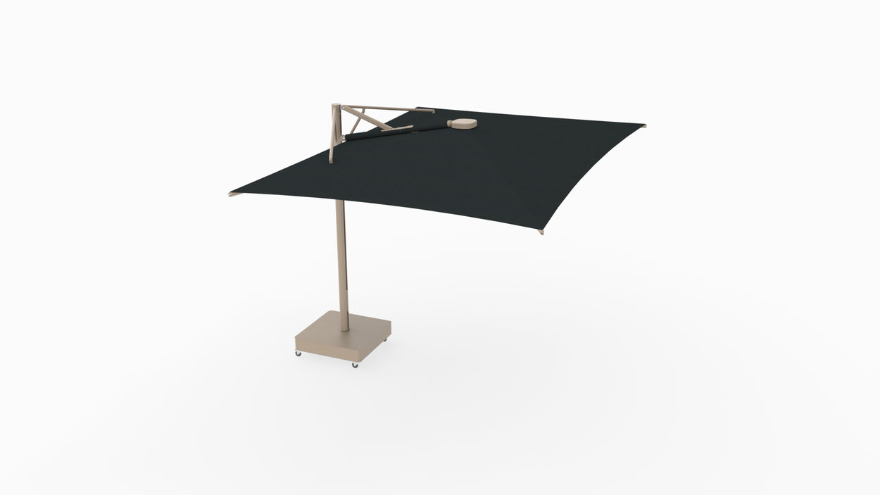 Aurelis - by Monica Armani - zwevende parasol RECTANGLE 4,25x3 m - STRAIGHT 90°