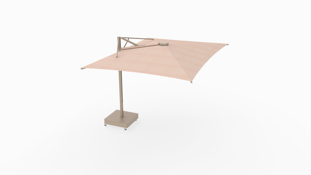 Aurelis - by Monica Armani - zwevende parasol RECTANGLE 4,25x3 m - STRAIGHT 90°
