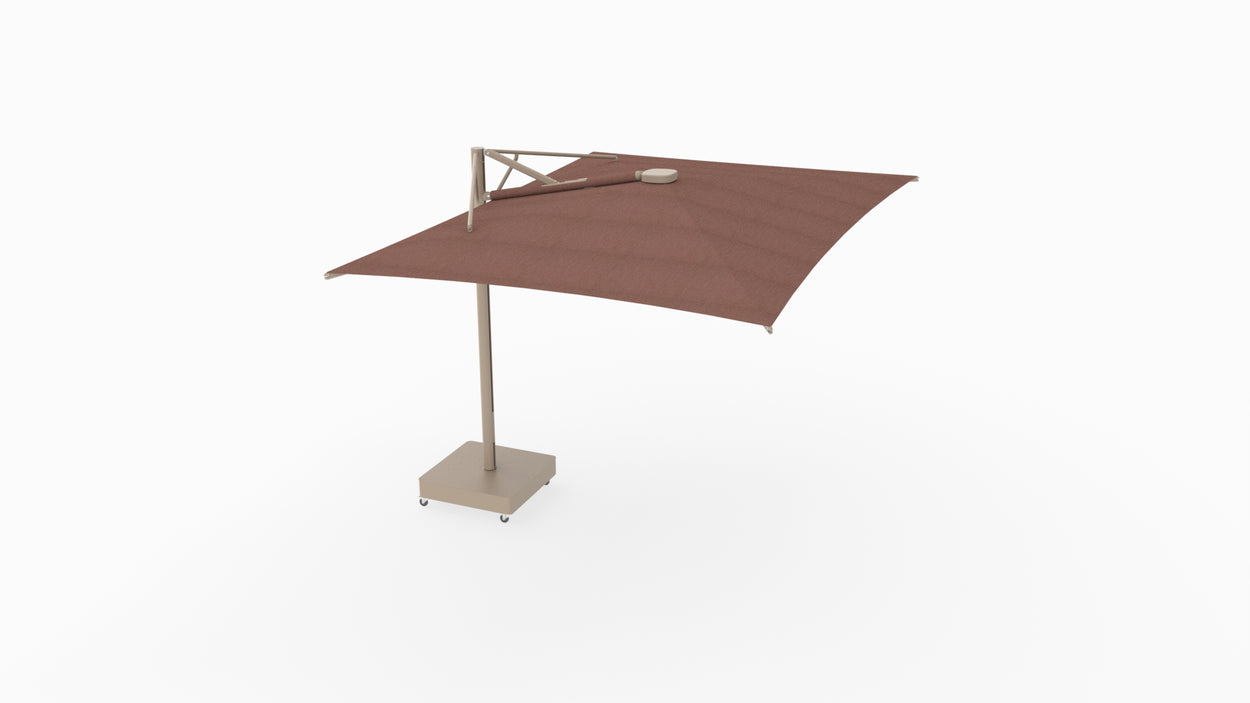 Aurelis - by Monica Armani - zwevende parasol RECTANGLE 4,25x3 m - STRAIGHT 90°