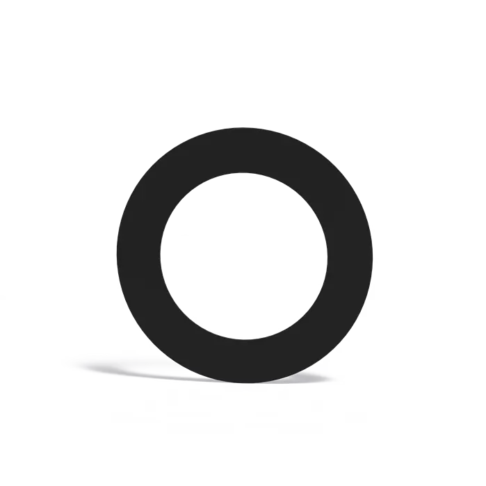 Rosette 200mm - Corten/Black