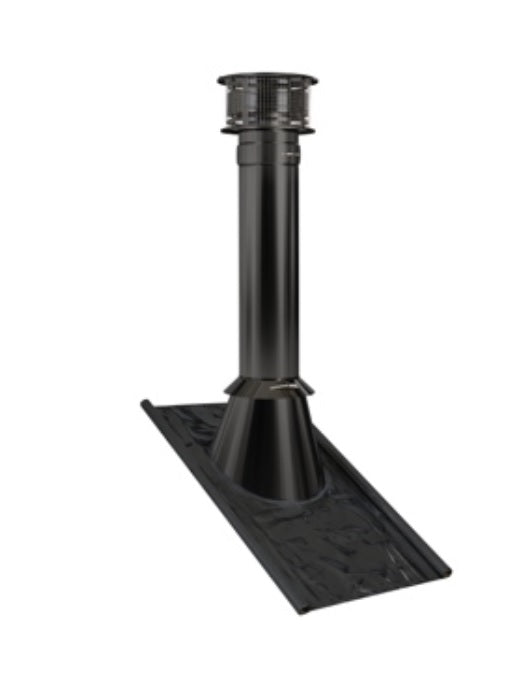 Dubbelwandig RVS dakdoorvoerset - 2 kleuren