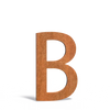 Huisnummers en letters brievenbussen - Cortenstaal