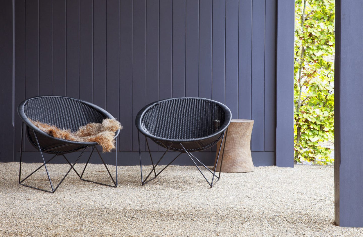 C317 lounge chair outdoor - Black