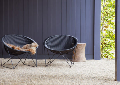 C317 lounge chair outdoor - Black