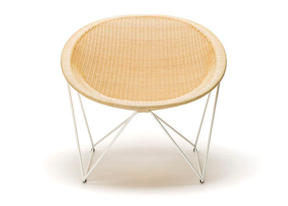 C317 loungechair outdoor - White/ wheat