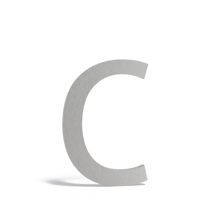 Huisnummers en letters brievenbussen - RVS