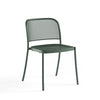 Set Grace tafel Aluminium 80x80 + 2x Café chair