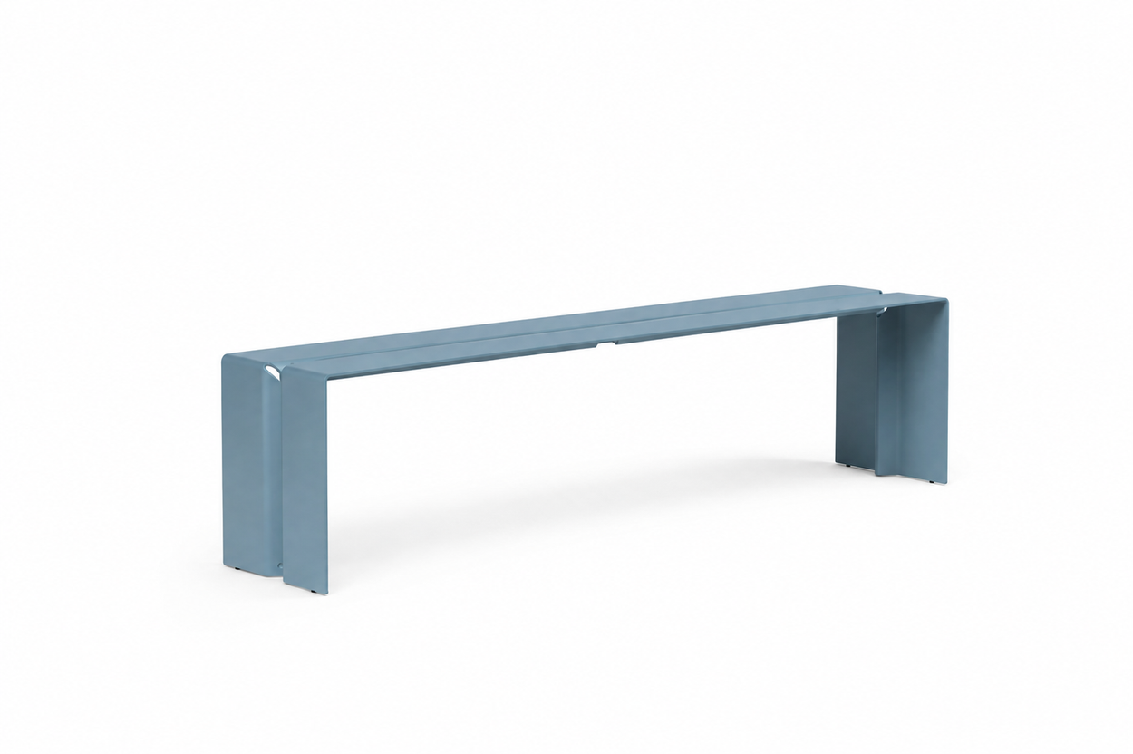 The Bended bench - Pastelblauw
