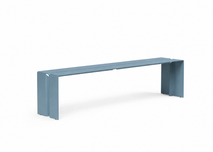 The Bended bench - Pastelblauw