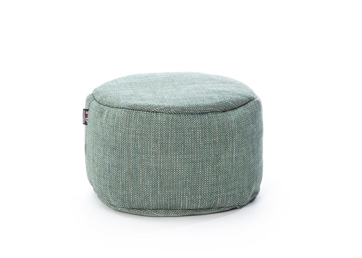 Dotty Poef rond 50cm out/indoor - Turquoise