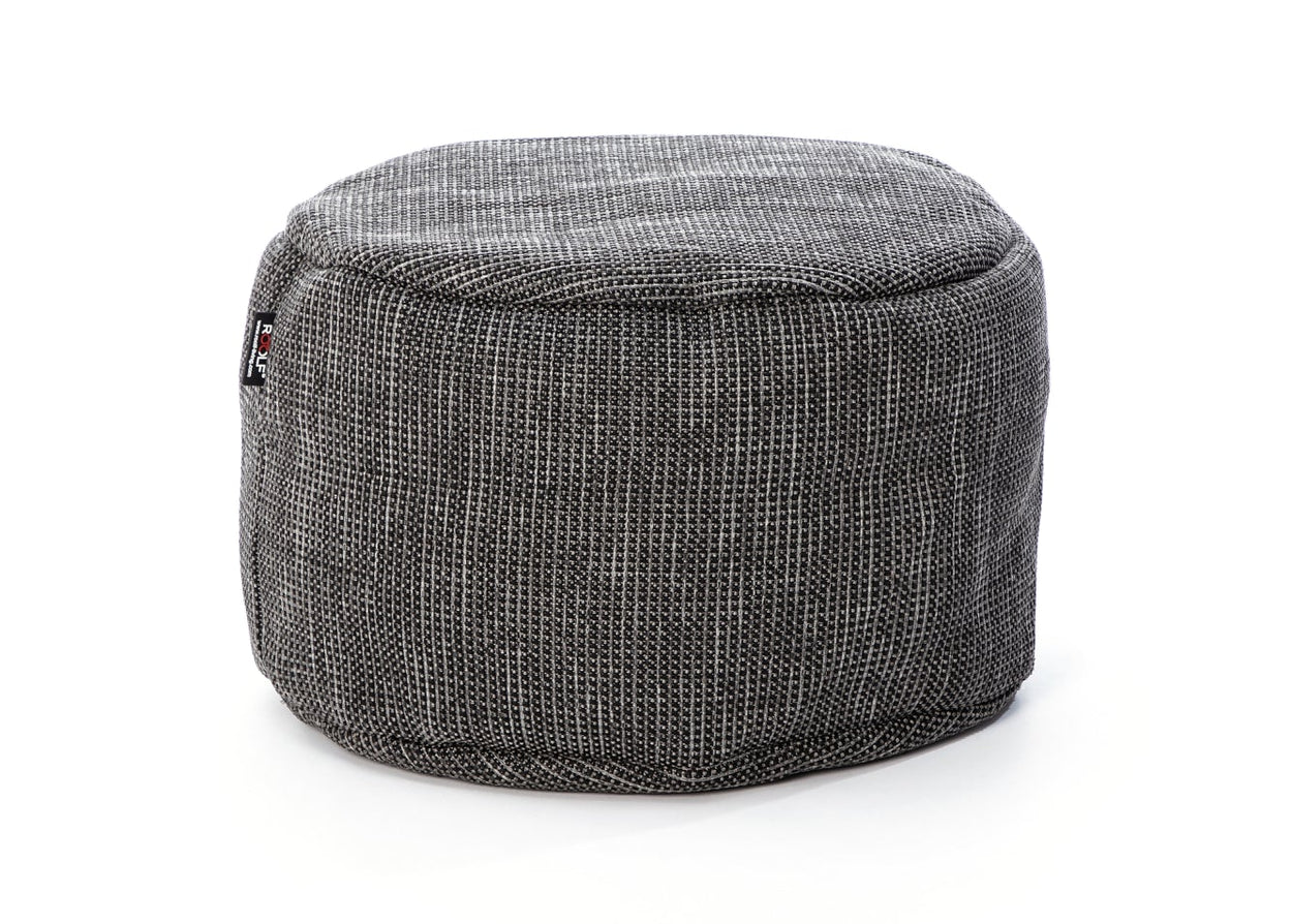 Dotty Poef rond 70cm out/indoor - Antraciet