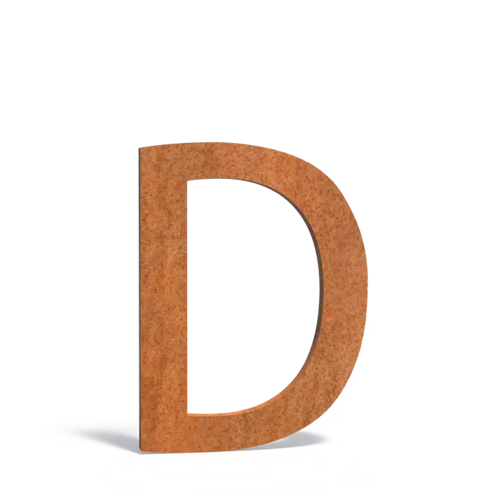 Huisnummers en letters brievenbussen - Cortenstaal