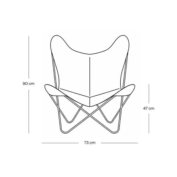 De AA Butterfly© fauteuil AURA - Katoen - Kaki