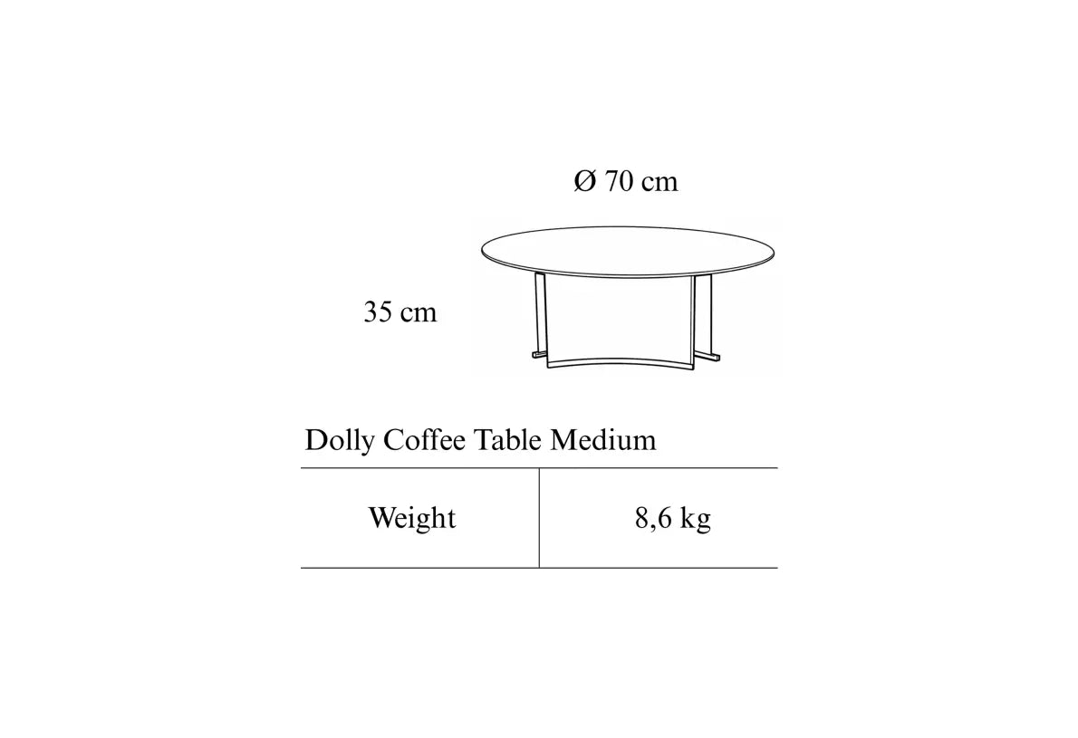 Dolly Coffee table - Medium - 2 colors