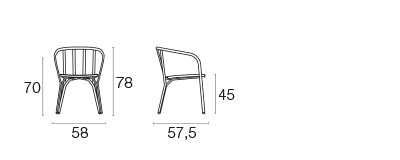 Angel armchair / 2 stuks