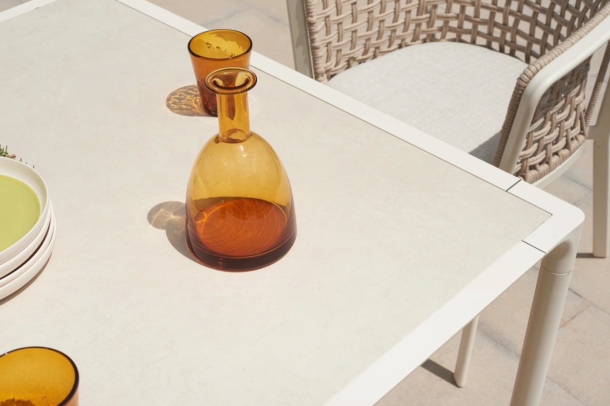 Terramare table - vierkant - Stoneware top - Aluminium - 2 sizes