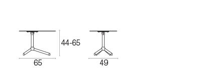 Set Round Lounge chair x2 + Terramare smart table - Black