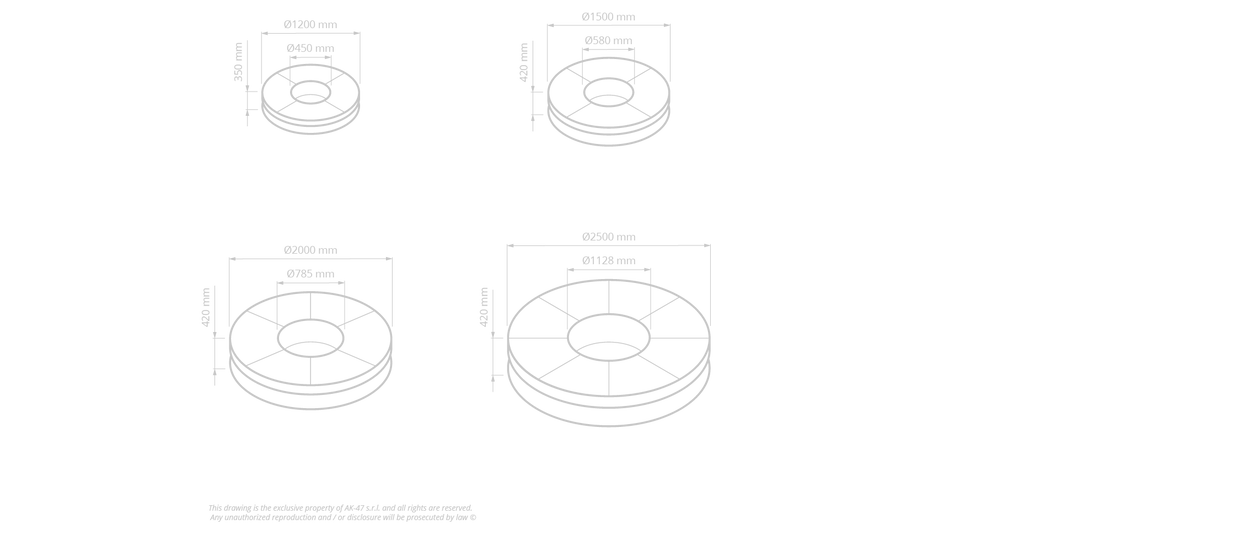 Ercole_Concrete  - 4 sizes