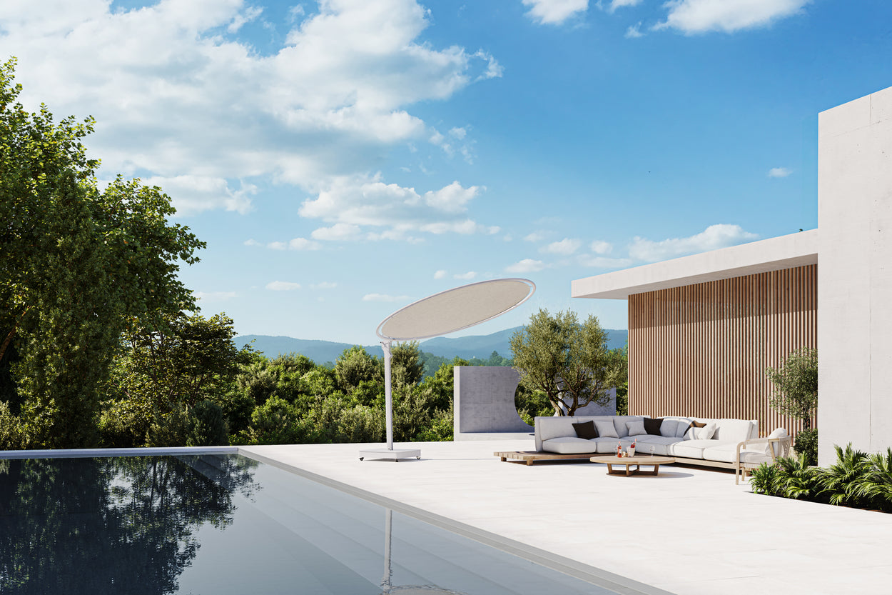 Eclipsum UX - zwevende parasol Ø 3 m