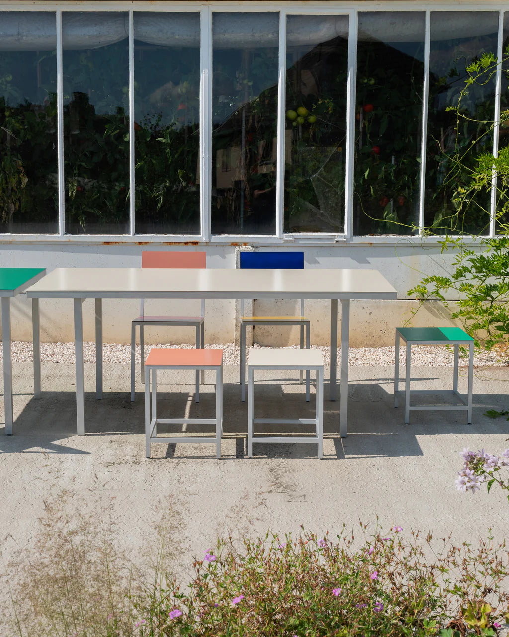 Dining table M - ALU - by Muller Van Severen - 2 colors