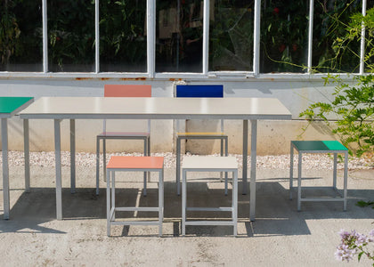 Dining table M - ALU - by Muller Van Severen - 2 colors