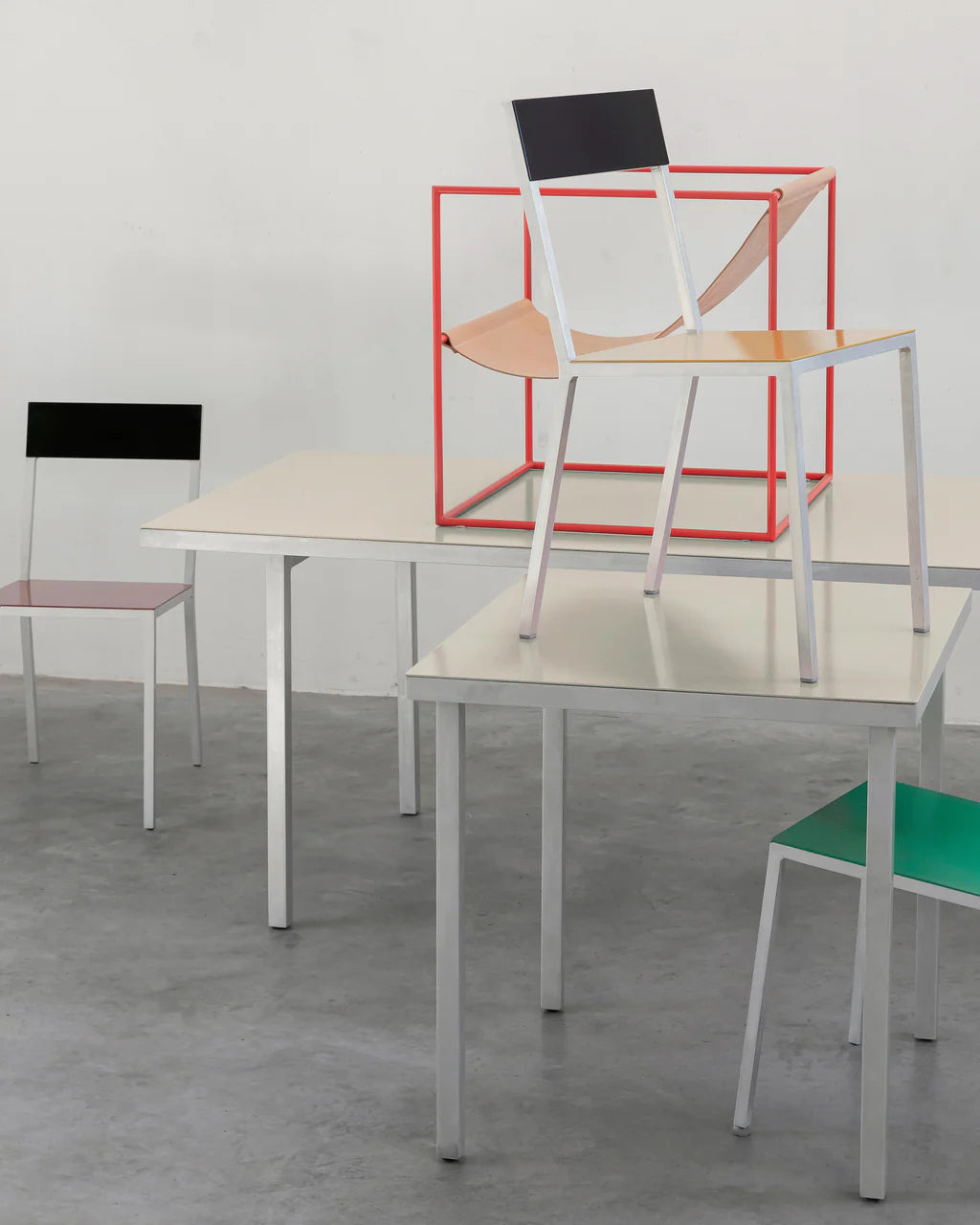 Dining table M - ALU - by Muller Van Severen - 2 colors