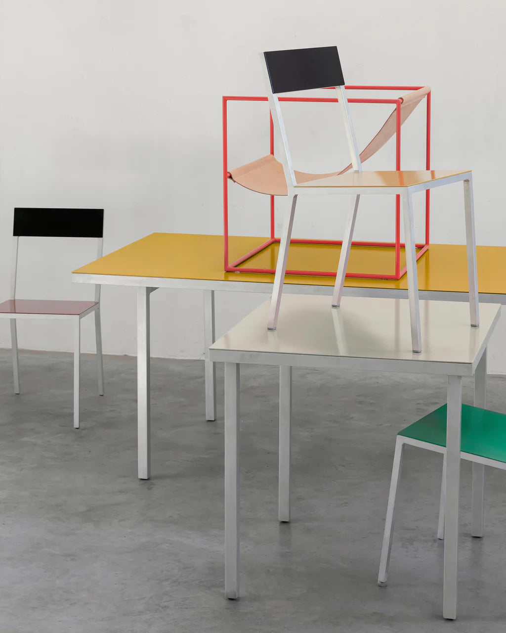 Dining table M - ALU - by Muller Van Severen - 2 colors