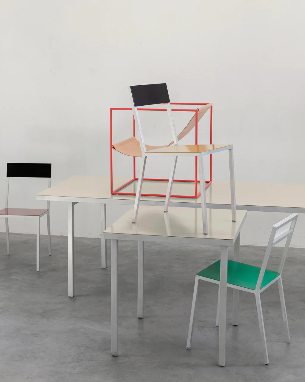 Dining table L - ALU - by Muller Van Severen - 2 colors