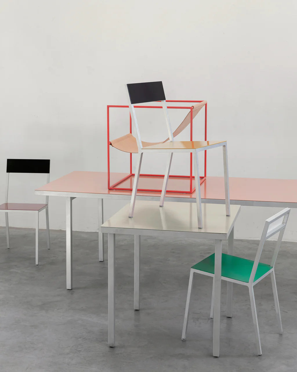 Dining table L - ALU - by Muller Van Severen - 2 colors